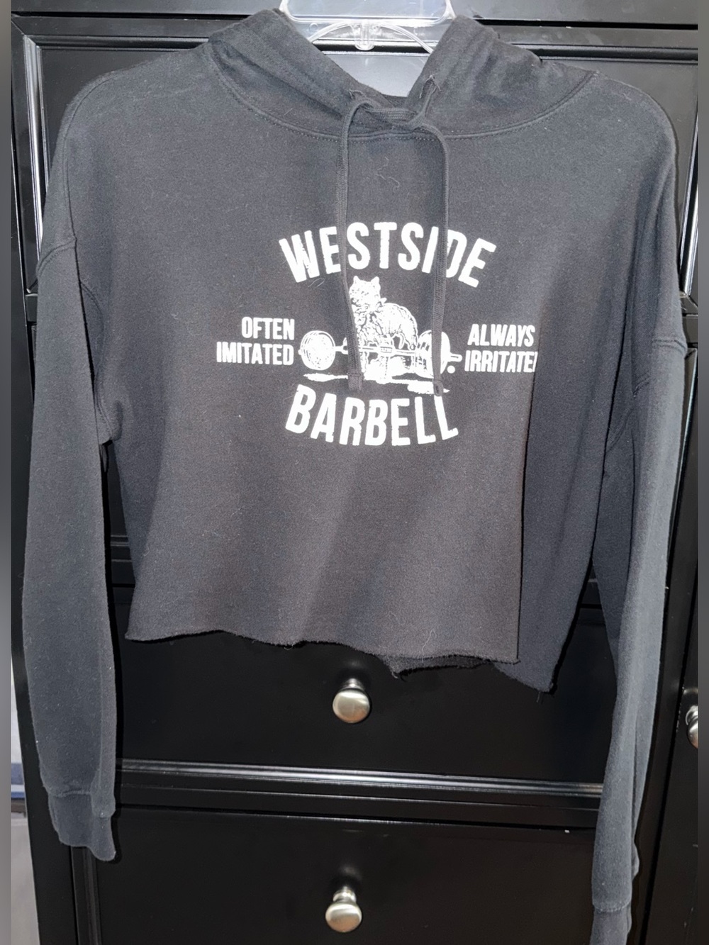Westside Barbell Black Cropped Hoodie
